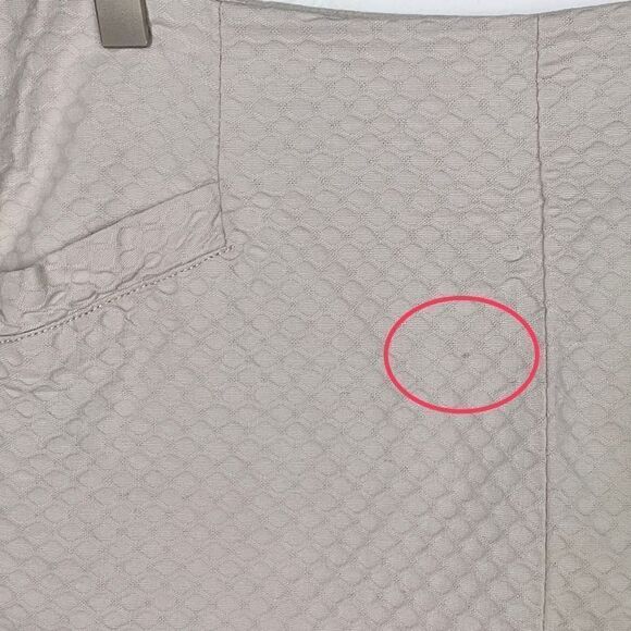 Free People Beige Newman High Waisted Netted Textured Shorts 6 - Picture 2 of 7